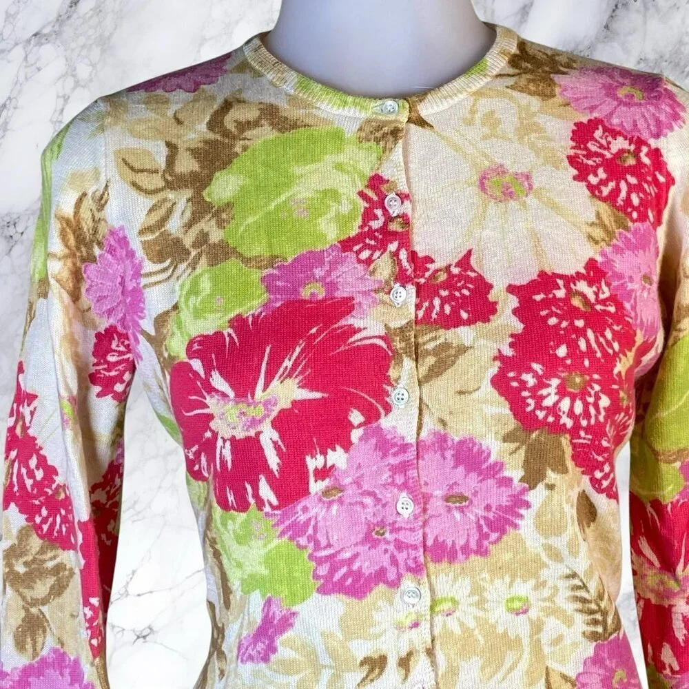 Lucky Brand Floral Cardigan